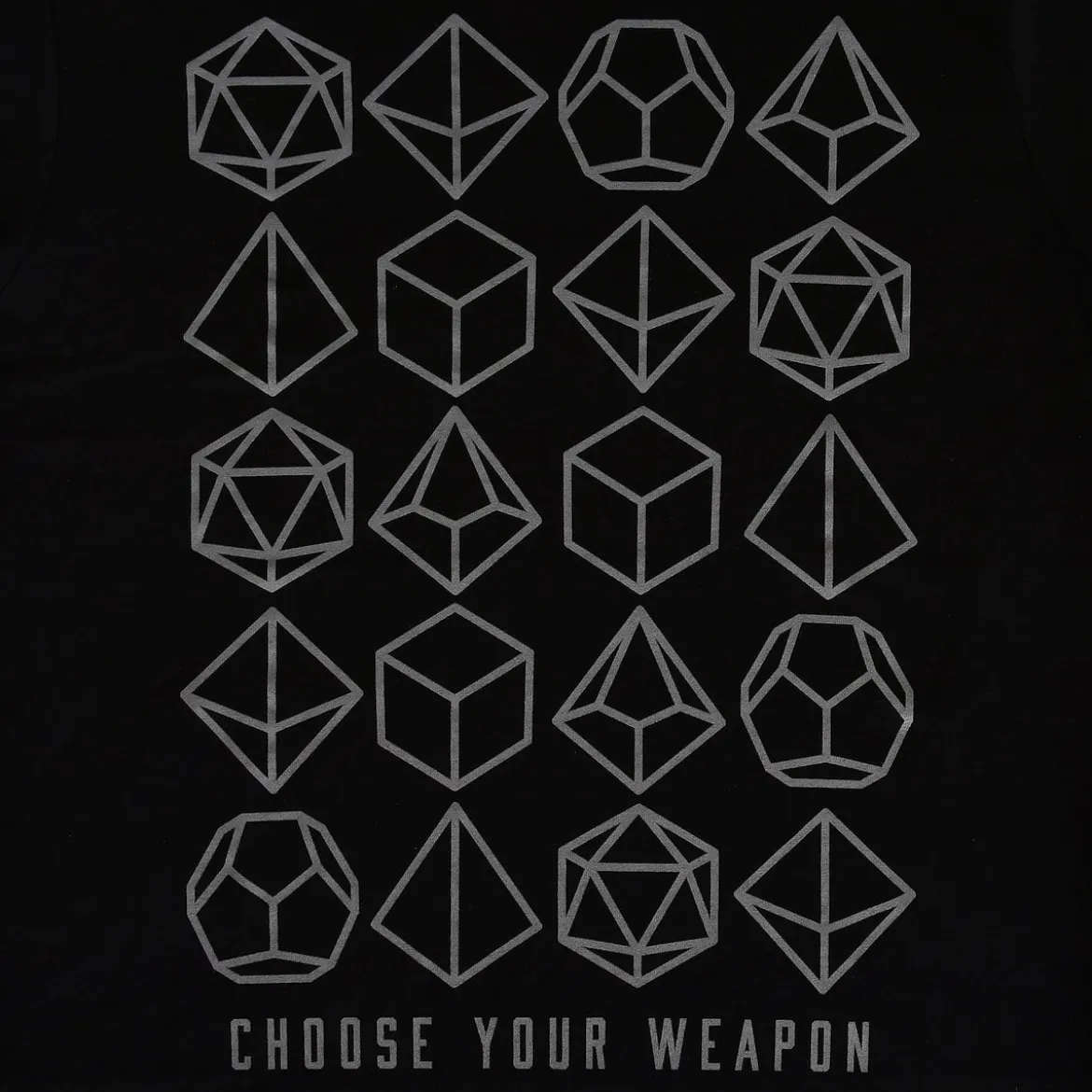 Choose Your Weapon Dice T-Shirt schwarz