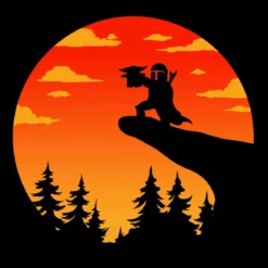 Circle of Life T-Shirt für Mandalorian Fans schwarz