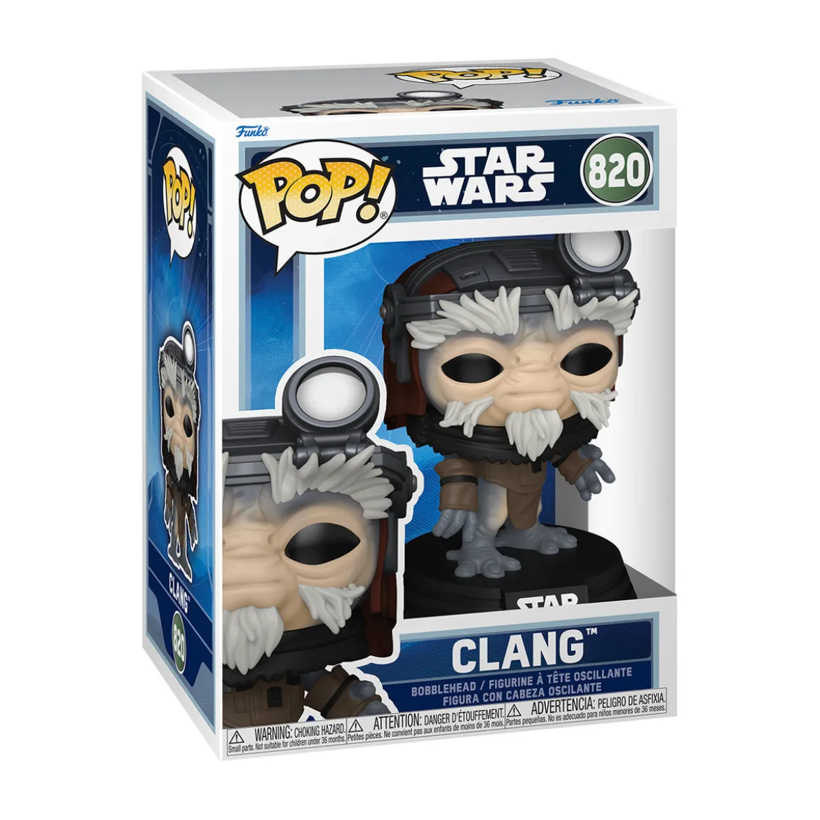 Clang Funko Pop Wackelkopf-Figur - Star Wars The Mandalorian and Grogu