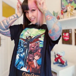 Code Geass - Poster T-Shirt schwarz