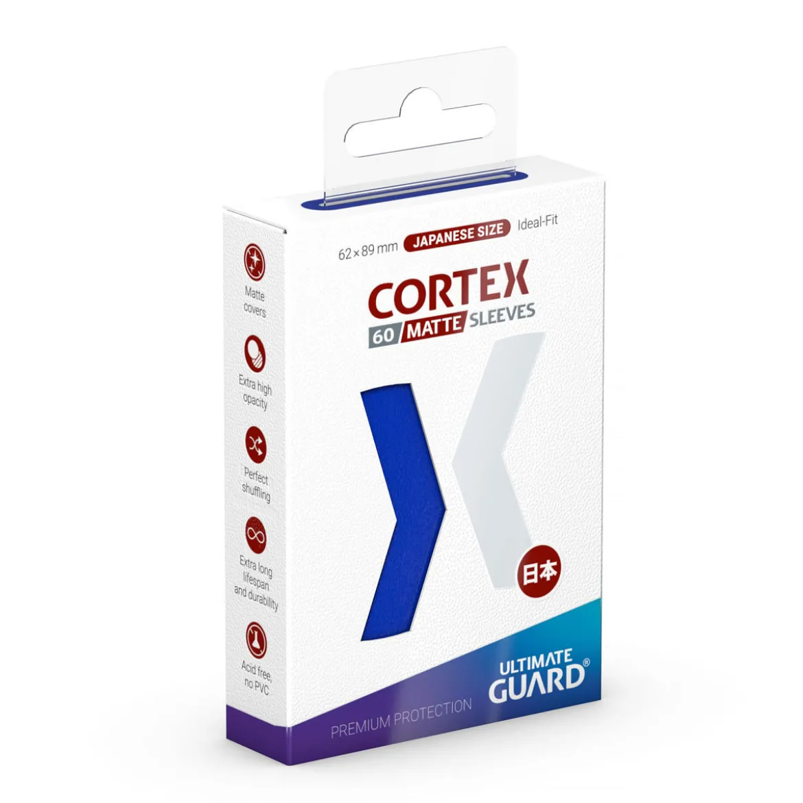Cortex Kartenhüllen blau 60er Set Ultimate Guard für TCG japanische Größe