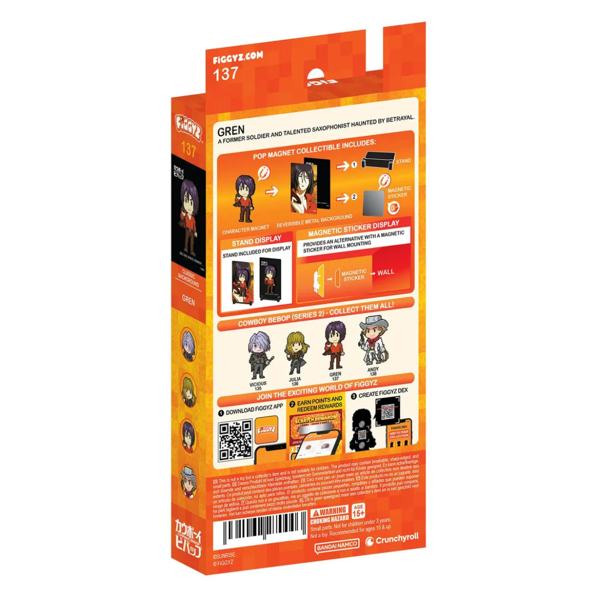 Cowboy Bebop FiGGYZ Magnet-Sammelfigur Gren 11 cm