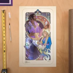Critical Role Kunstdruck Matthew Mercer: 10th Anniversary Art Nouveau Illustrations 46 x 28 cm - ungerahmt