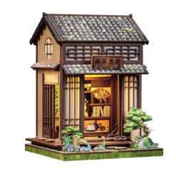 CuteBee - Kirishima Cha-an Miniaturhaus Book Nook Modell Bausatz
