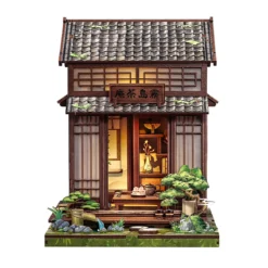 CuteBee - Kirishima Cha-an Miniaturhaus Book Nook Modell Bausatz