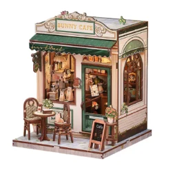 CuteBee - Sunny Cafe Miniaturhaus Book Nook Modell Bausatz