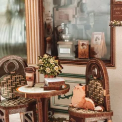 CuteBee - Sunny Cafe Miniaturhaus Book Nook Modell Bausatz