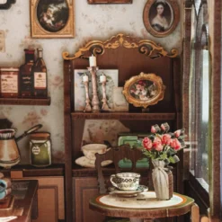 CuteBee - Sunny Cafe Miniaturhaus Book Nook Modell Bausatz