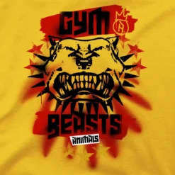 Cyberpunk 2077 - Gym Beasts T-Shirt gelb