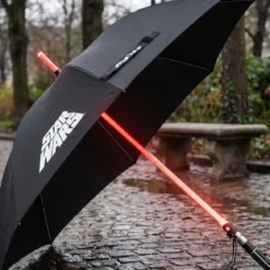 Darth Vader Lichtschwert Schirm mit Leuchtfunktion - Star Wars