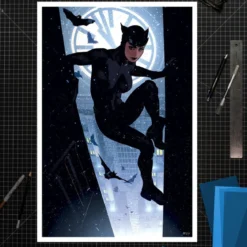 DC Comics Kunstdruck Catwoman 41 x 61 cm - ungerahmt