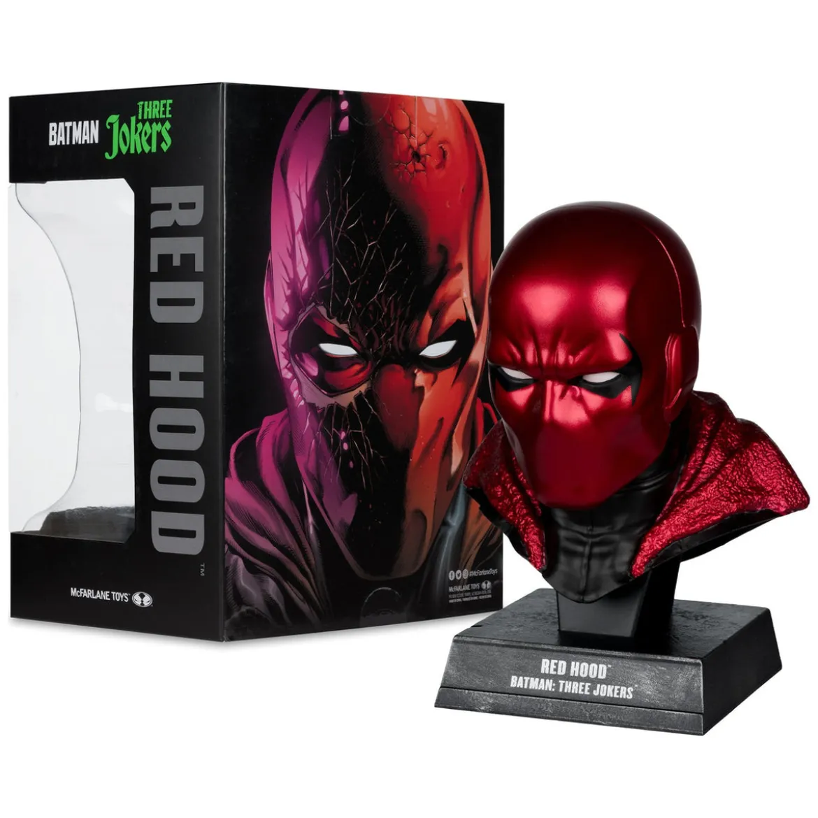 DC Direct Prop-Replik 1/3 Red Hood Cowl (Batman: Three