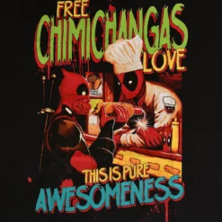 Deadpool - Chimichangas Love T-Shirt schwarz