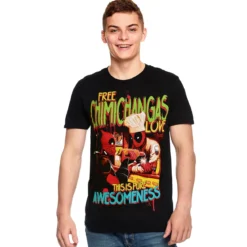 Deadpool - Chimichangas Love T-Shirt schwarz