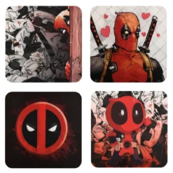 Deadpool 3D Untersetzer 4er Set