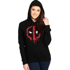 Deadpool - Logo Hoodie Damen schwarz