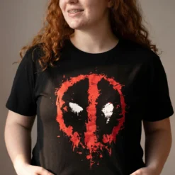 Deadpool - Splatter T-Shirt schwarz