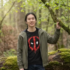 Deadpool - Splatter T-Shirt schwarz