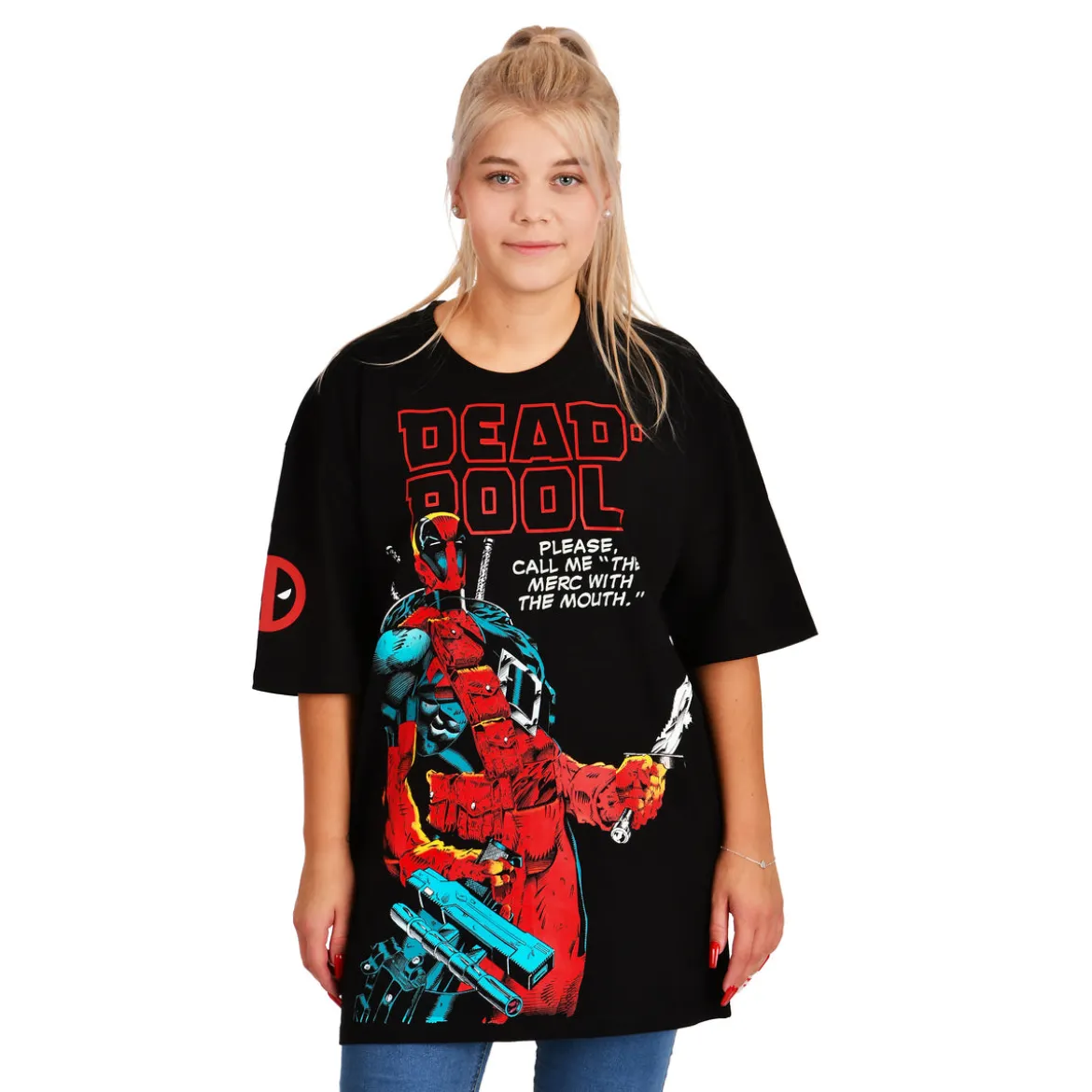 Deadpool - The Merc With The Mouth Oversize T-Shirt schwarz