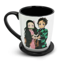 Demon Slayer - Nezuko & Tanjiro Kamado Tasse mit Deckel