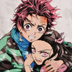Demon Slayer - Nezuko und Tanjiro Kamado Badetuch
