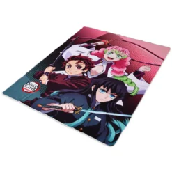 Demon Slayer - Tanjiro, Mitsuri und Muichiro Kuscheldecke