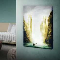 Der Herr der Ringe - Argonath Wandbild mit Licht