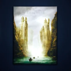 Der Herr der Ringe - Argonath Wandbild mit Licht