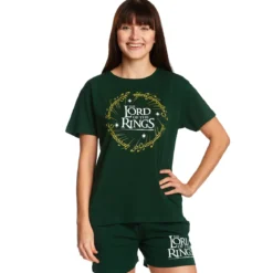 Der Herr der Ringe - Der Eine Ring Pyjama kurz Damen grün