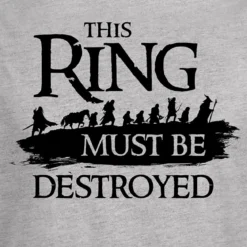 Der Herr der Ringe - Gefährten T-Shirt grau
