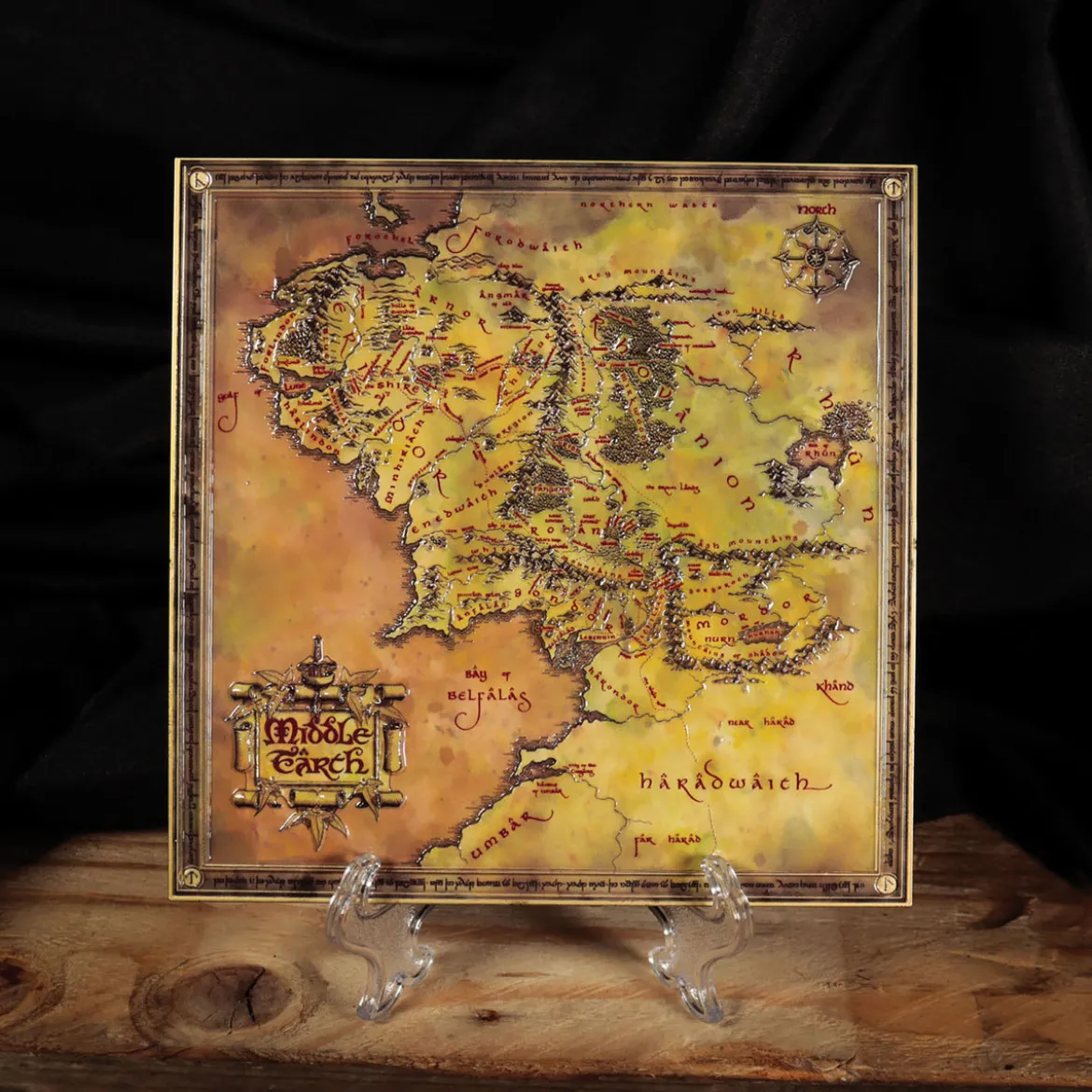 Der Herr der Ringe - Karte von Mittelerde Replik limitiert