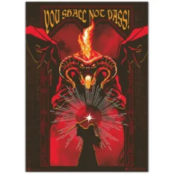 Der Herr der Ringe Leuchtendes Poster Balrog 50 x 70 cm