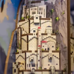 Der Herr der Ringe - Minas Tirith Book Nook Modell Bausatz Holz