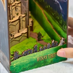 Der Herr der Ringe - Minas Tirith Book Nook Modell Bausatz Holz