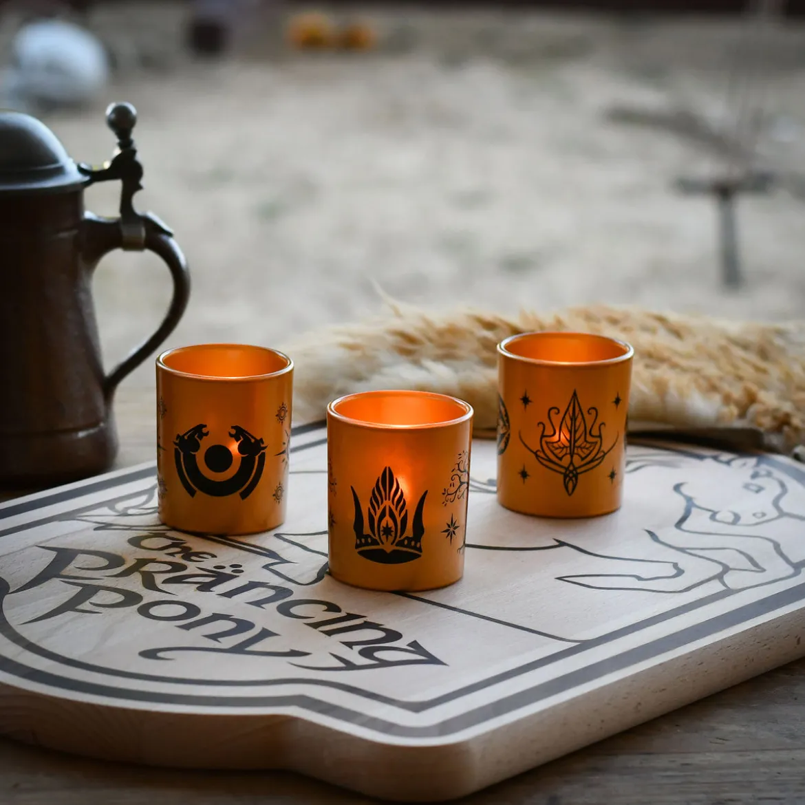 Der Herr der Ringe - Mittelerde Teelichthalter 3er Set