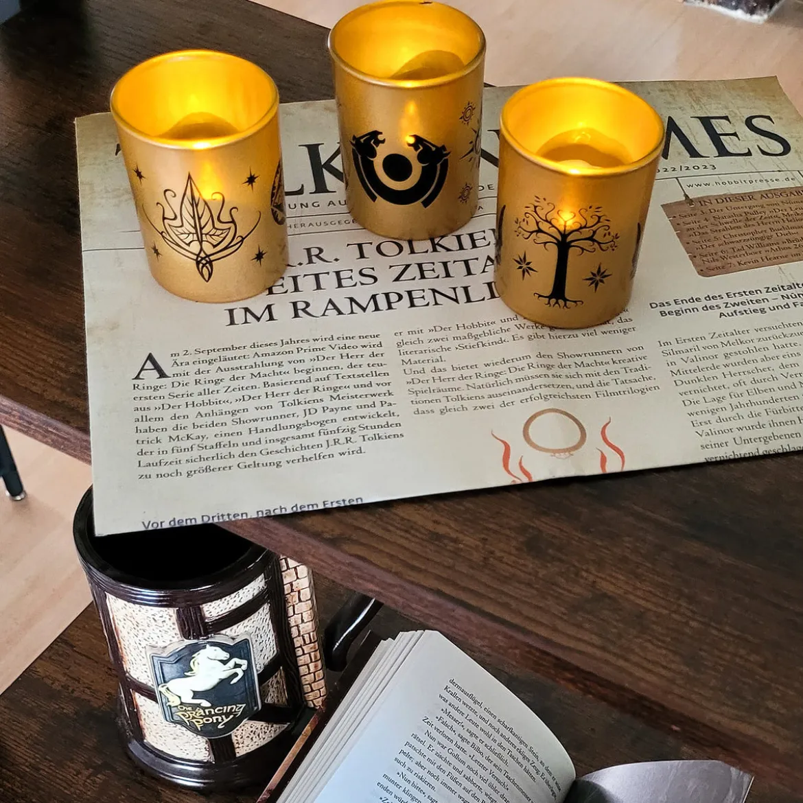 Der Herr der Ringe - Mittelerde Teelichthalter 3er Set