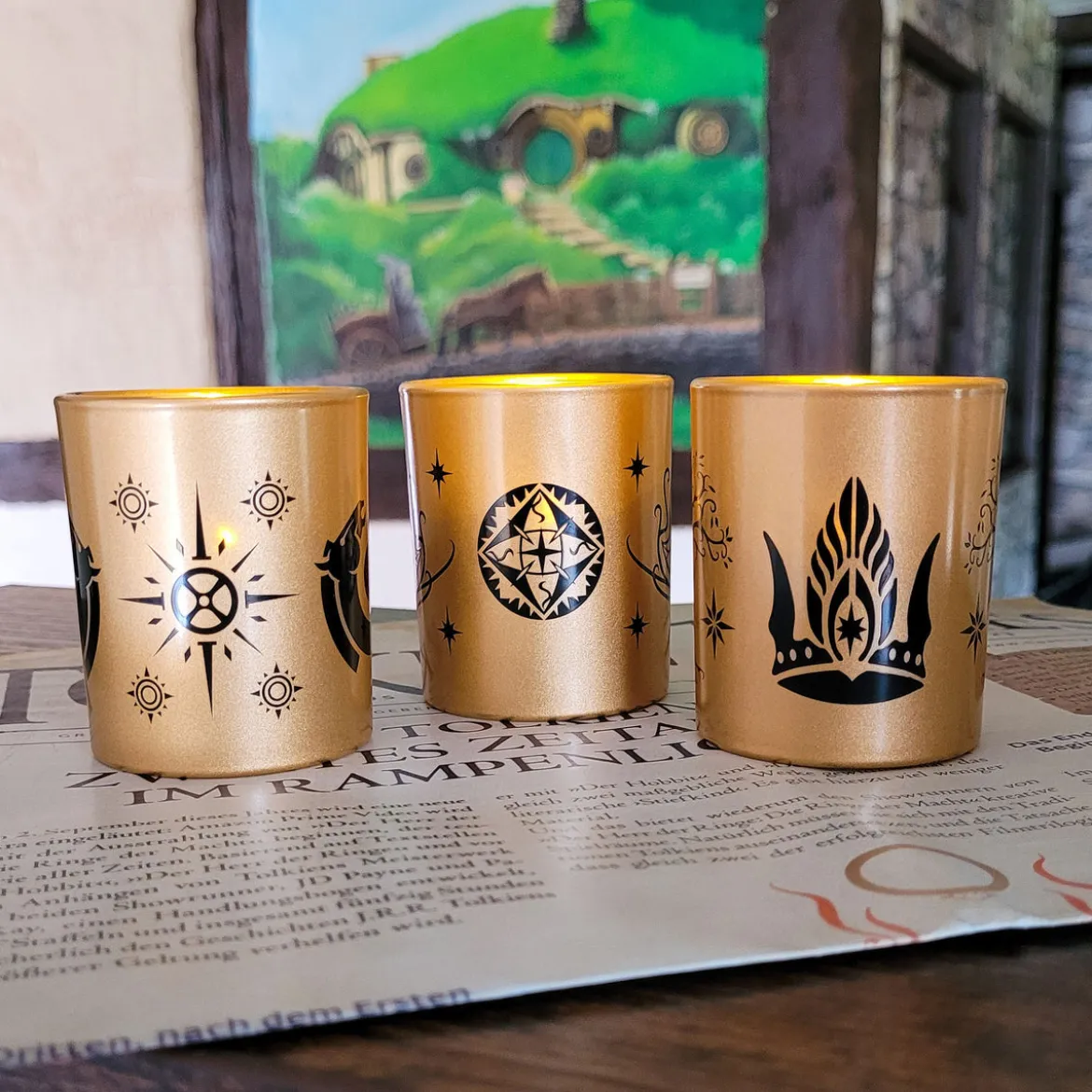 Der Herr der Ringe - Mittelerde Teelichthalter 3er Set