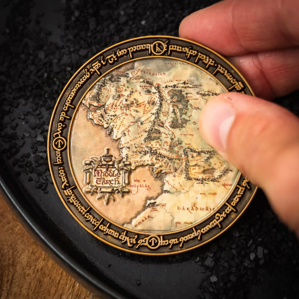 Der Herr der Ringe - Mittelerdekarte Sammlermünze limitiert