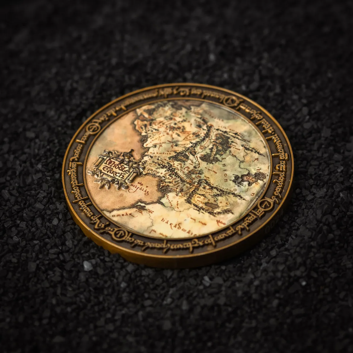 Der Herr der Ringe - Mittelerdekarte Sammlermünze limitiert