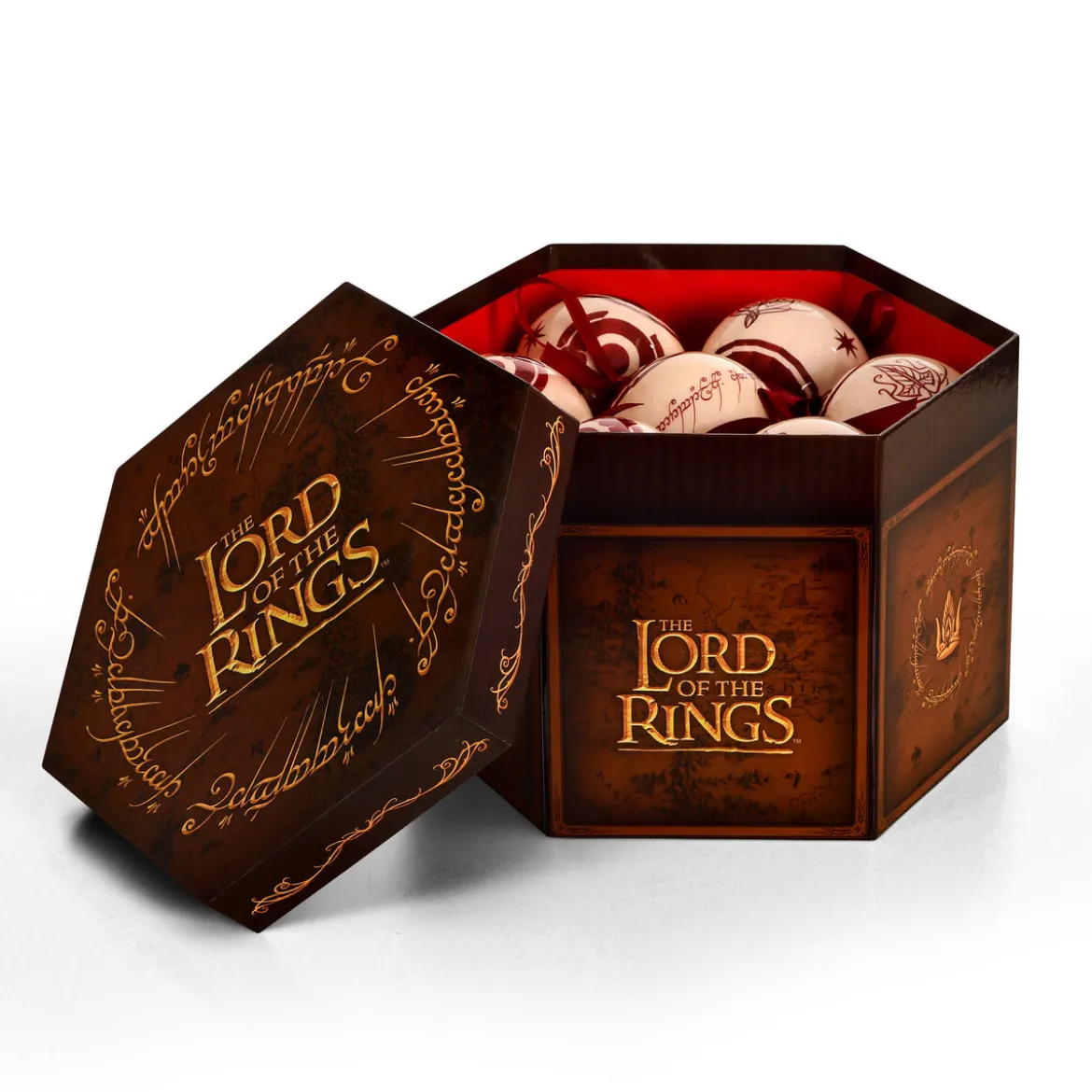 Der Herr der Ringe - Mittelerde Symbole Weihnachtsbaumkugeln 14tlg
