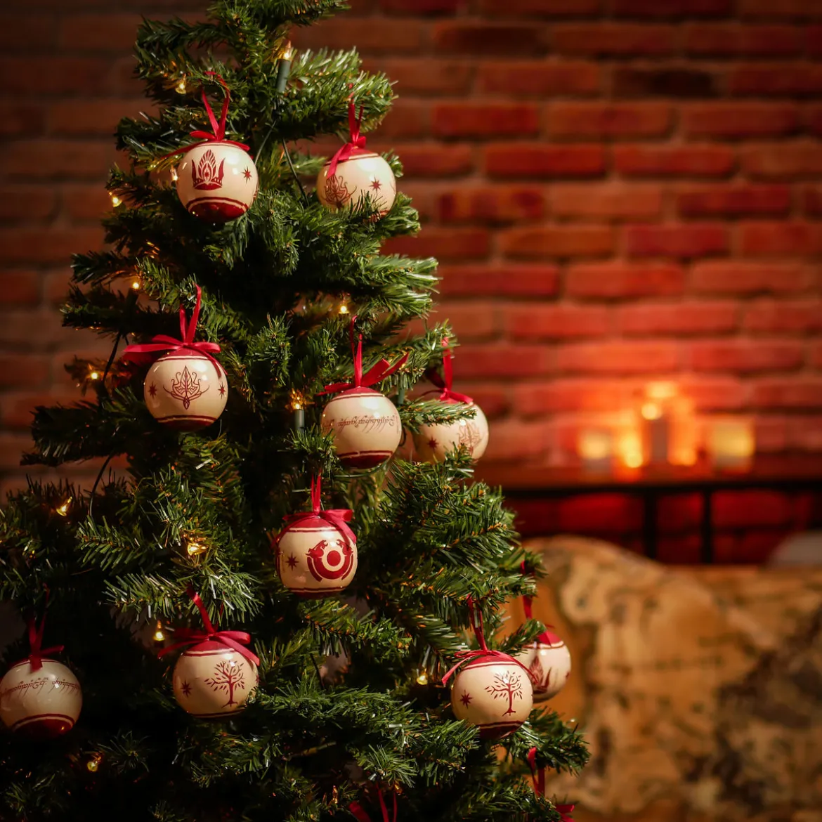 Der Herr der Ringe - Mittelerde Symbole Weihnachtsbaumkugeln 14tlg