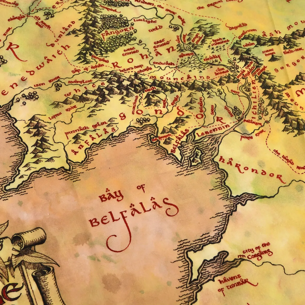 Der Herr der Ringe - Mittelerde Karte Schürze mit Ofenhandschuh