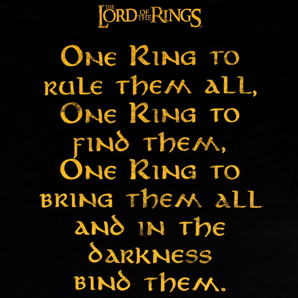 Der Herr der Ringe - One Ring to Rule T-Shirt schwarz