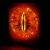 Der Herr der Ringe - Saurons Auge Wandbild mit Licht