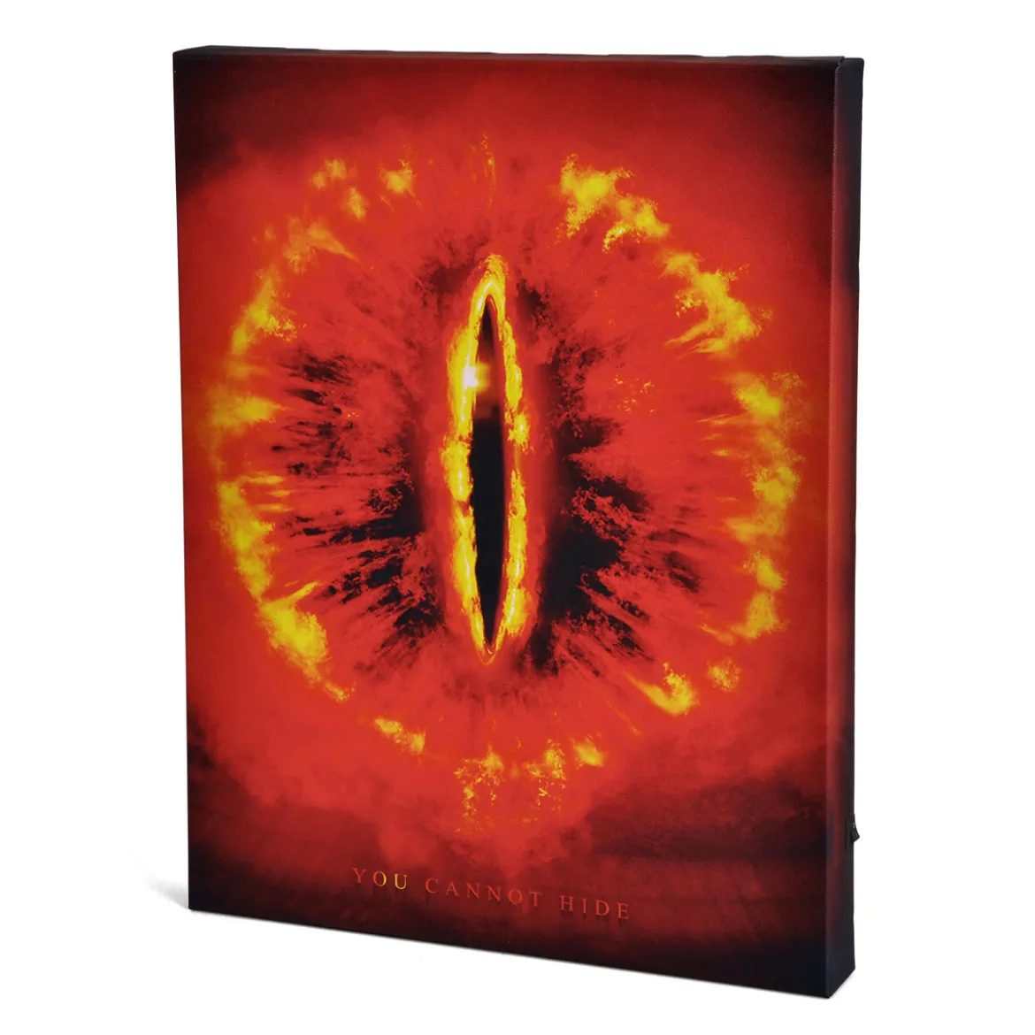 Der Herr der Ringe - Saurons Auge Wandbild mit Licht