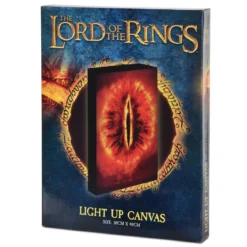 Der Herr der Ringe - Saurons Auge Wandbild mit Licht