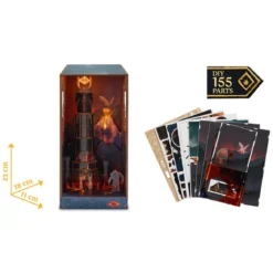 Der Herr der Ringe Tiny Adventures Book Nook Mini-Diorama Barad-Dûr 23 cm
