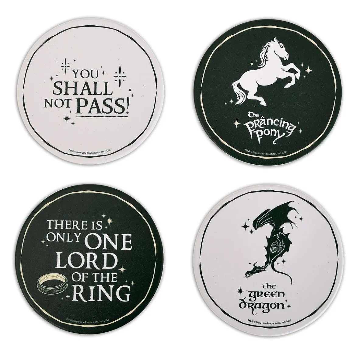 Der Herr der Ringe Untersetzer 4er Set