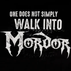 Der Herr der Ringe - Walk Into Mordor T-Shirt schwarz