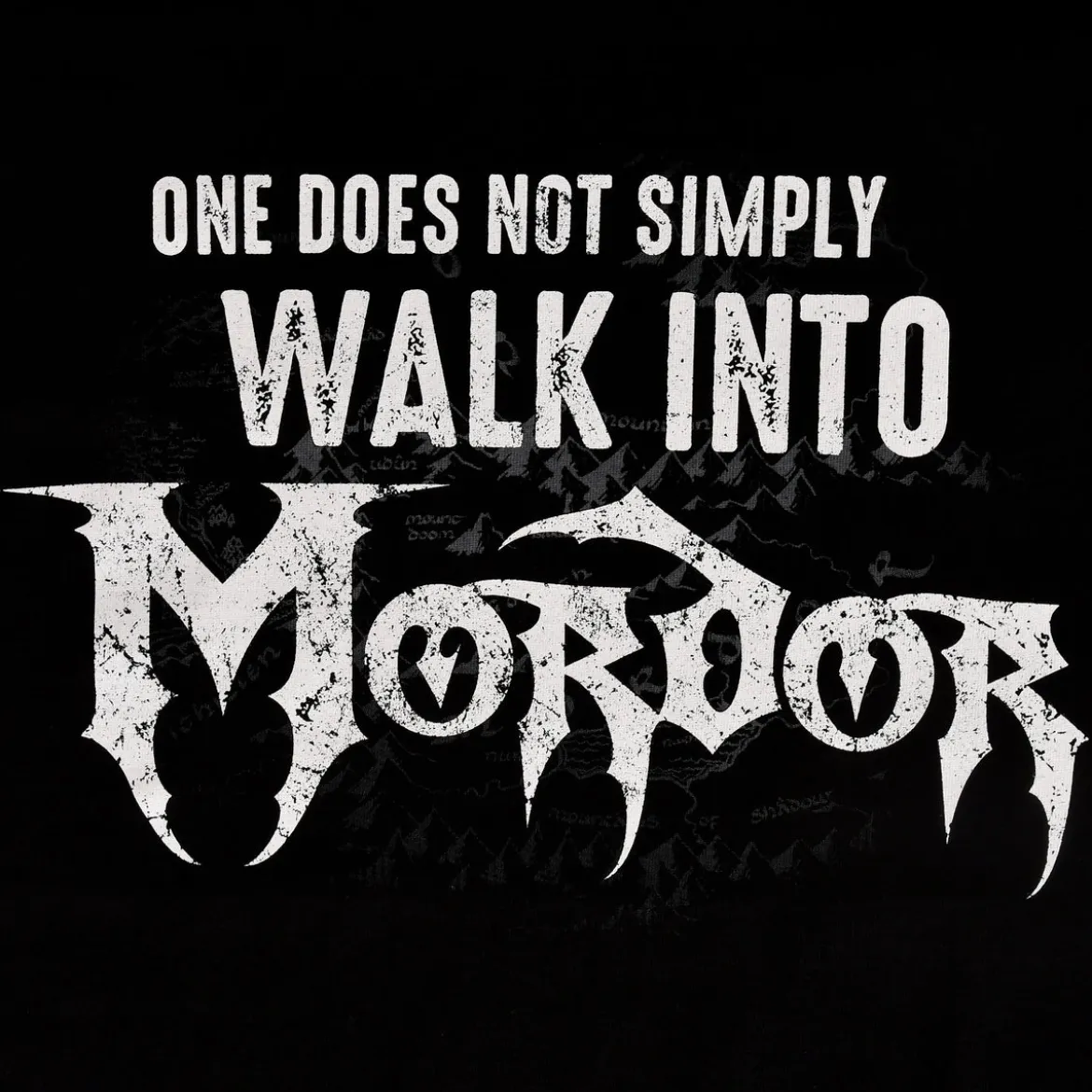 Der Herr der Ringe - Walk Into Mordor T-Shirt schwarz